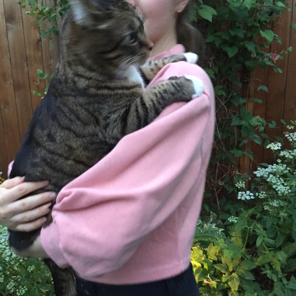 Salmon colored mid sleeve blouse/shirt - Picture 6 of 6